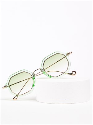 Yeşil Hexagon Gözlük